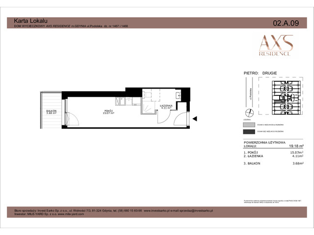 Mieszkanie w inwestycji AXS Residence, symbol 02.A.09 » nportal.pl