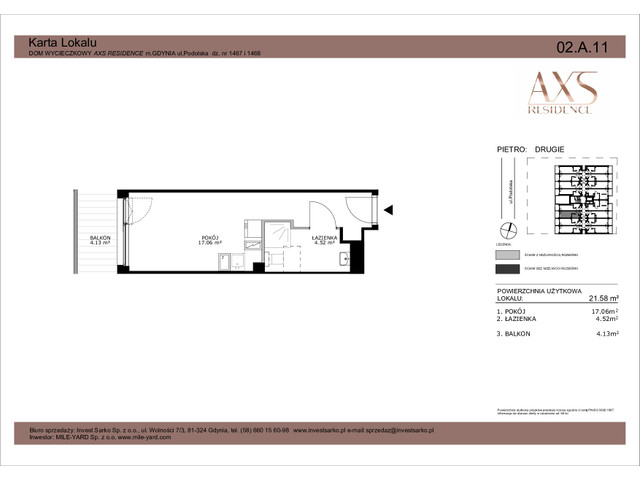 Mieszkanie w inwestycji AXS Residence, symbol 02.A.11 » nportal.pl