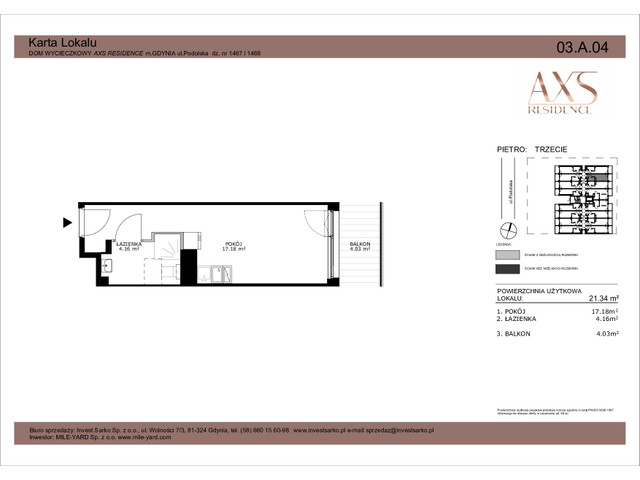 Mieszkanie w inwestycji AXS Residence, symbol 03.A.04 » nportal.pl