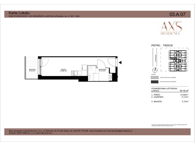 Mieszkanie w inwestycji AXS Residence, symbol 03.A.07 » nportal.pl