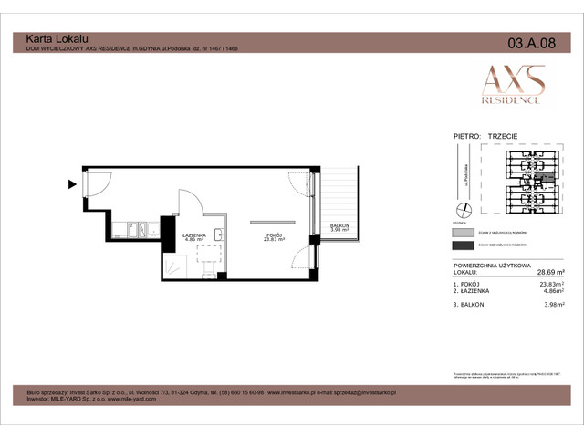 Mieszkanie w inwestycji AXS Residence, symbol 03.A.08 » nportal.pl