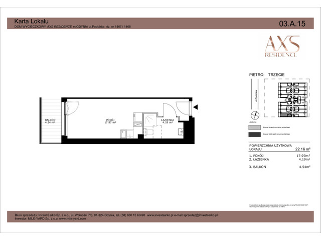 Mieszkanie w inwestycji AXS Residence, symbol 03.A.15 » nportal.pl