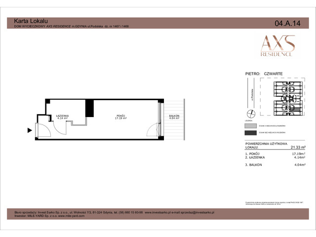 Mieszkanie w inwestycji AXS Residence, symbol 04.A.14 » nportal.pl