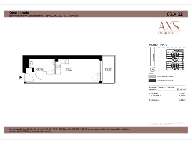 Mieszkanie w inwestycji AXS Residence, symbol 05.A.02 » nportal.pl