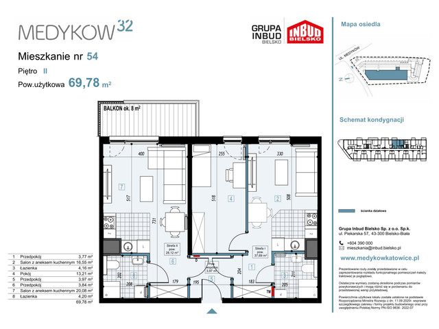 Mieszkanie w inwestycji Medyków 32, symbol M.54 » nportal.pl