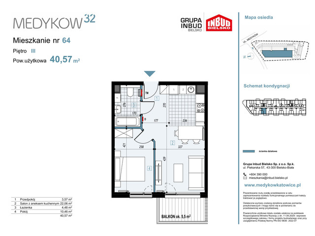 Mieszkanie w inwestycji Medyków 32, symbol M.64 » nportal.pl