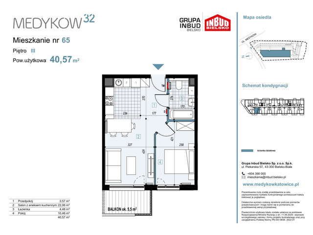 Mieszkanie w inwestycji Medyków 32, symbol M.65 » nportal.pl