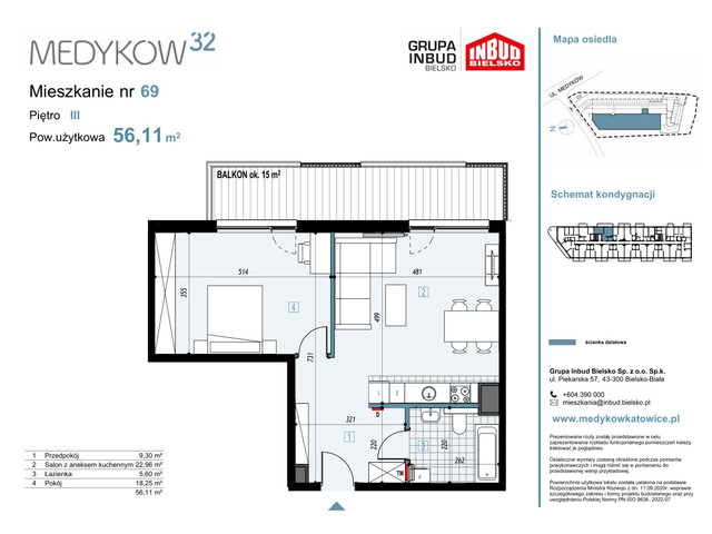 Mieszkanie w inwestycji Medyków 32, symbol M.69 » nportal.pl