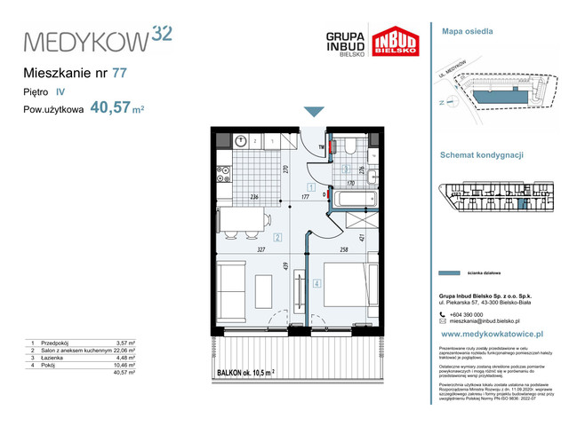 Mieszkanie w inwestycji Medyków 32, symbol M.77 » nportal.pl