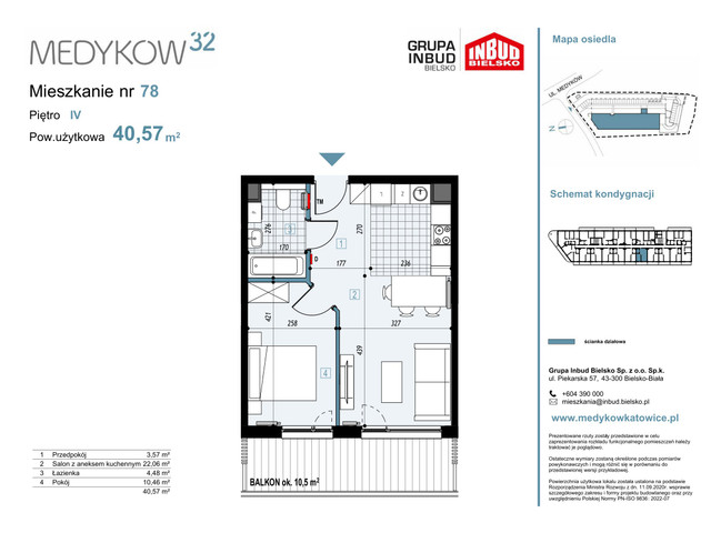 Mieszkanie w inwestycji Medyków 32, symbol M.78 » nportal.pl