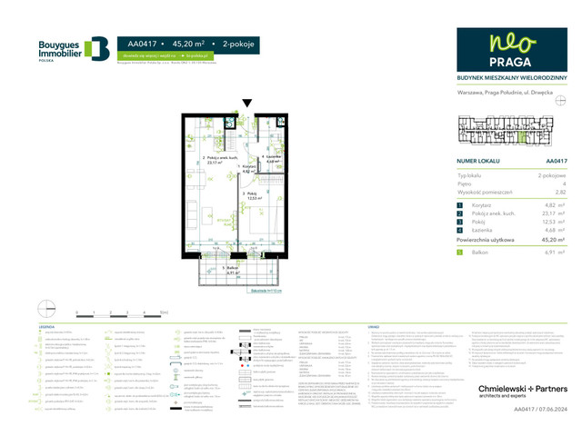 Mieszkanie w inwestycji Neo Praga, symbol AA0417 » nportal.pl