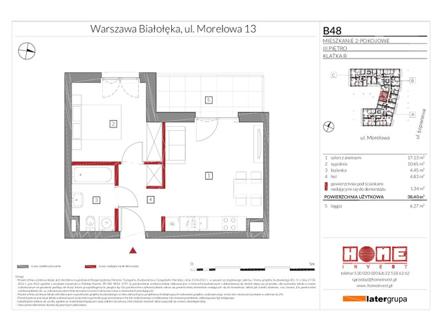 Mieszkanie w inwestycji Przystań Żerań, symbol B48 » nportal.pl