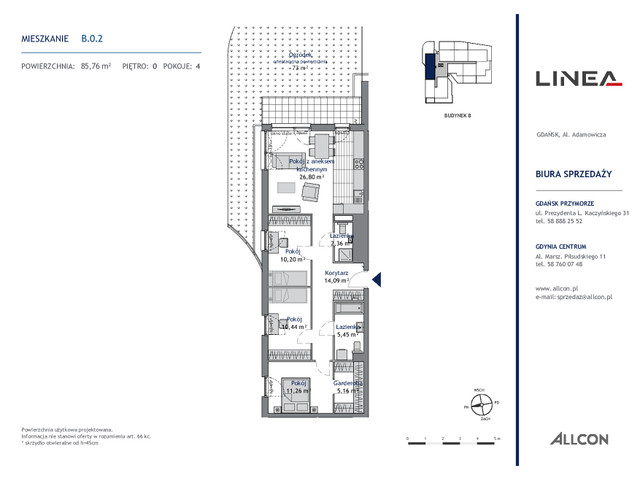 Mieszkanie w inwestycji LINEA, symbol B.0.2 » nportal.pl