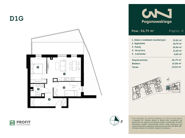 Mieszkanie w inwestycji Pogonowskiego, symbol D-1G » nportal.pl