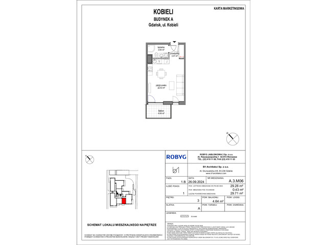 Mieszkanie w inwestycji Kobieli 4, symbol A_3M06 » nportal.pl