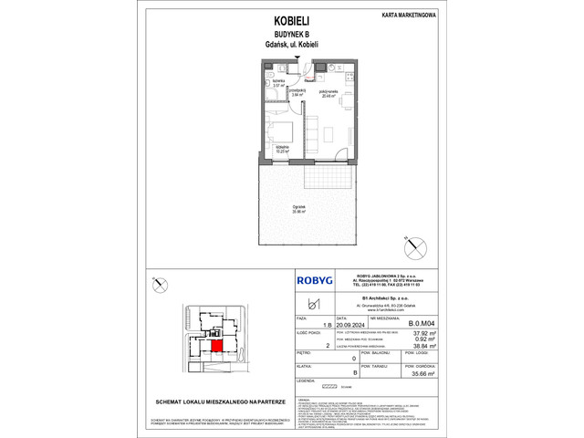 Mieszkanie w inwestycji Kobieli 4, symbol B_0M04 » nportal.pl