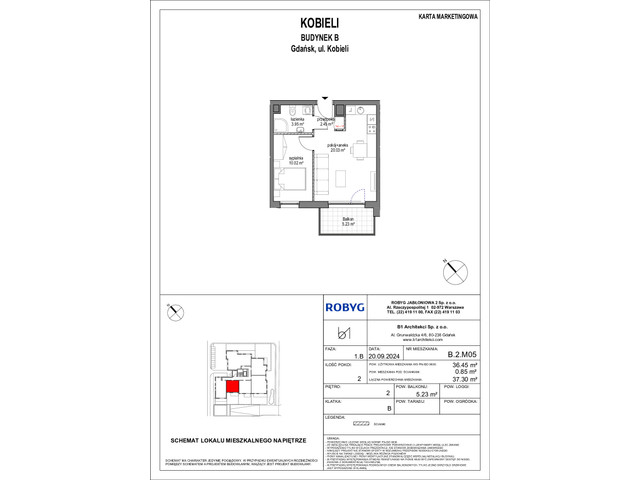 Mieszkanie w inwestycji Kobieli 4, symbol B_2M05 » nportal.pl