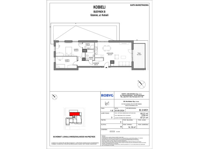 Mieszkanie w inwestycji Kobieli 4, symbol B_3M01 » nportal.pl