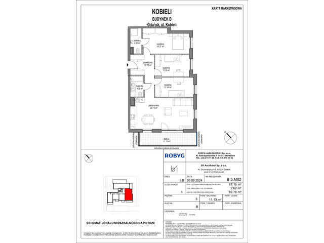 Mieszkanie w inwestycji Kobieli 4, symbol B_3M02 » nportal.pl