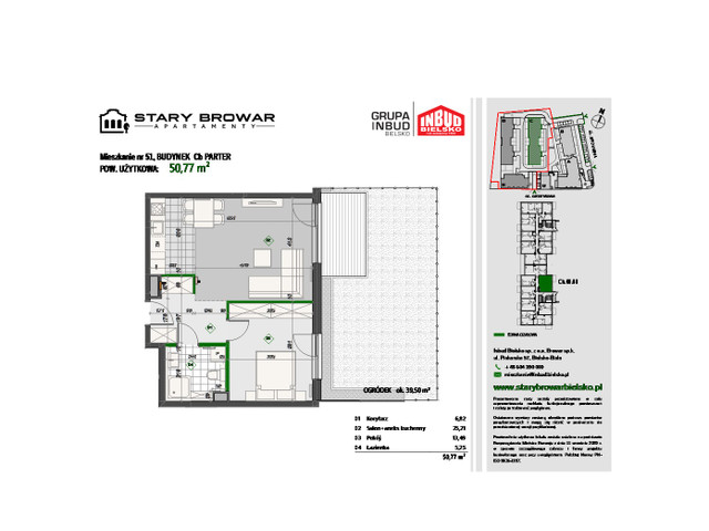 Mieszkanie w inwestycji Stary Browar Apartamenty - etap II, symbol C51 » nportal.pl