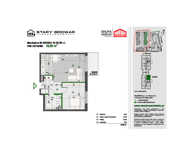 Mieszkanie w inwestycji Stary Browar Apartamenty - etap II, symbol C59 » nportal.pl