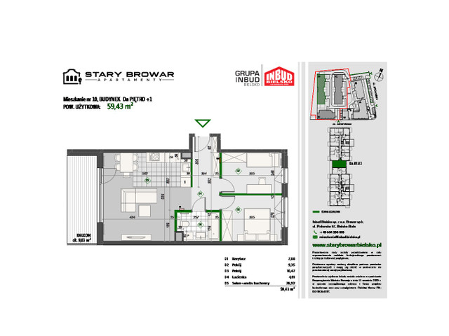 Mieszkanie w inwestycji Stary Browar Apartamenty - etap II, symbol D10 » nportal.pl