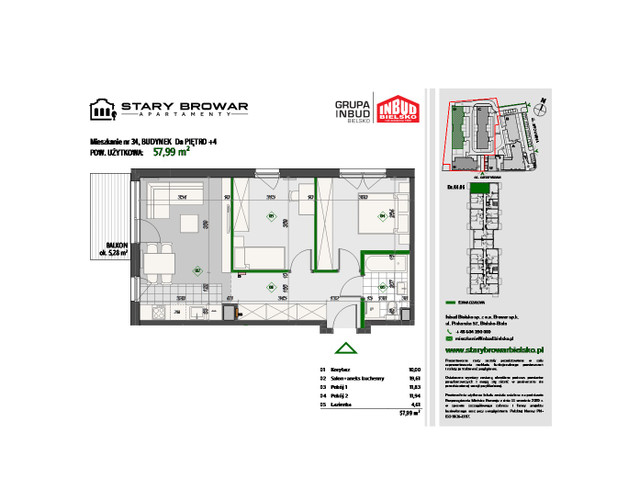 Mieszkanie w inwestycji Stary Browar Apartamenty - etap II, symbol D34 » nportal.pl