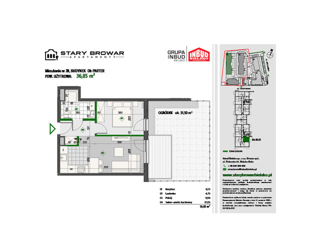 Mieszkanie w inwestycji Stary Browar Apartamenty - etap II, symbol D39 » nportal.pl