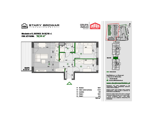 Mieszkanie w inwestycji Stary Browar Apartamenty - etap II, symbol D51 » nportal.pl