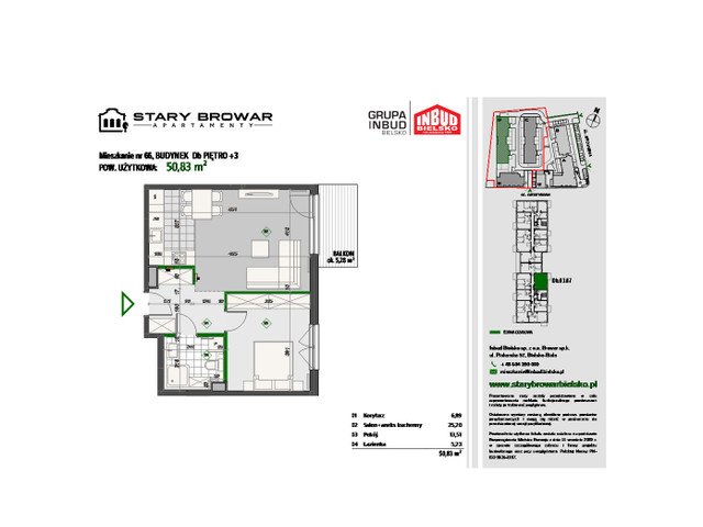 Mieszkanie w inwestycji Stary Browar Apartamenty - etap II, symbol D66 » nportal.pl