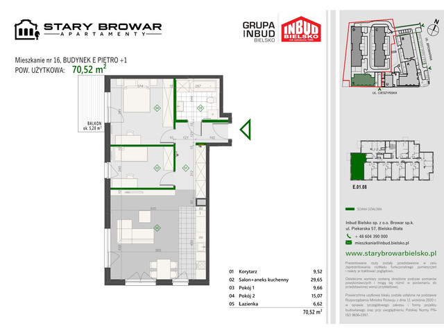 Mieszkanie w inwestycji Stary Browar Apartamenty - etap II, symbol E16 » nportal.pl