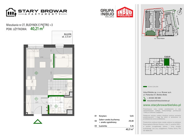 Mieszkanie w inwestycji Stary Browar Apartamenty - etap II, symbol E27 » nportal.pl