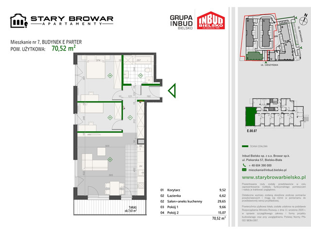 Mieszkanie w inwestycji Stary Browar Apartamenty - etap II, symbol E7 » nportal.pl