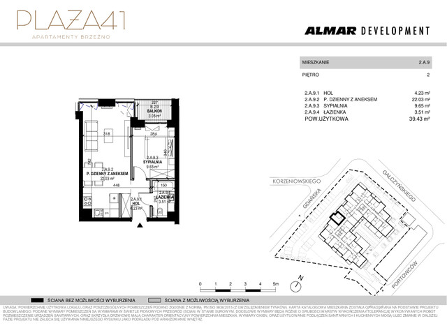 Mieszkanie w inwestycji PLAŻA 41 APARTMENTY BRZEŹNO, symbol 2.B.1 » nportal.pl