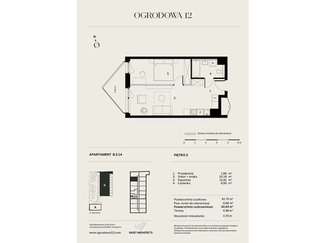 Mieszkanie w inwestycji Ogrodowa 12, symbol B/2/14 » nportal.pl