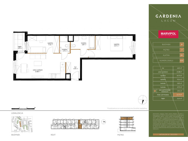 Mieszkanie w inwestycji GARDENIA LAGOM, symbol B031 » nportal.pl