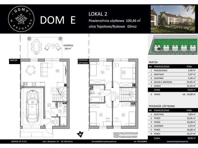 Dom w inwestycji Domy w Brzozach, symbol E2 » nportal.pl