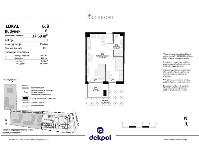 Mieszkanie w inwestycji Pino Resort, budynek Rezerwacja, symbol 6.08 » nportal.pl