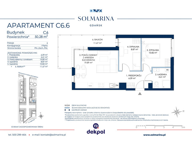 Mieszkanie w inwestycji Sol Marina, symbol C6.6-SL » nportal.pl