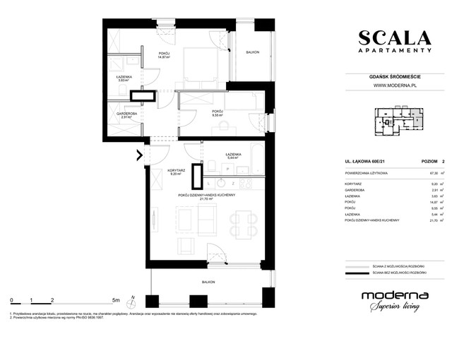 Mieszkanie w inwestycji Apartamenty Scala, symbol E-21 » nportal.pl