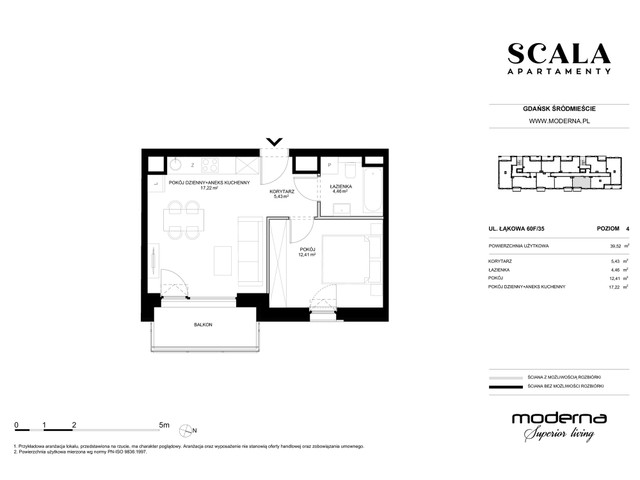 Mieszkanie w inwestycji Apartamenty Scala, symbol F-35 » nportal.pl