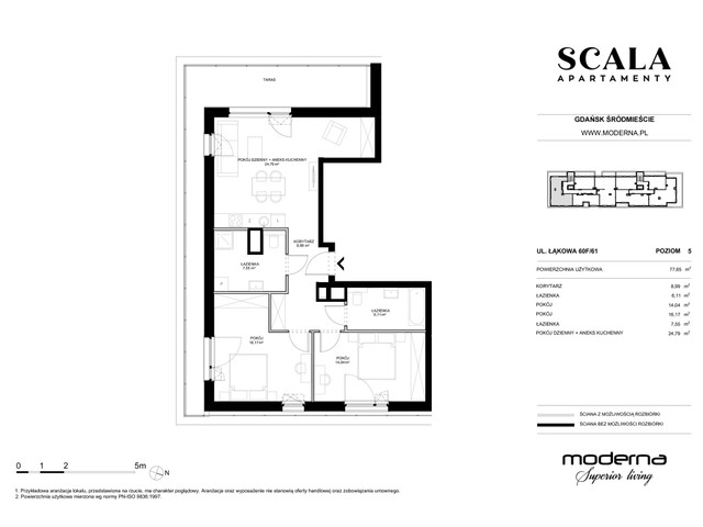 Mieszkanie w inwestycji Apartamenty Scala, symbol F-61 » nportal.pl