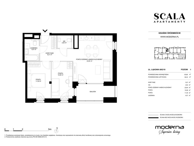 Mieszkanie w inwestycji Apartamenty Scala, symbol G-19 » nportal.pl