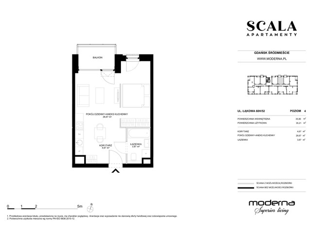 Mieszkanie w inwestycji Apartamenty Scala, symbol H-52 » nportal.pl