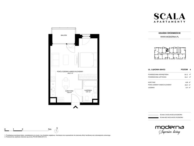 Mieszkanie w inwestycji Apartamenty Scala, symbol H-53 » nportal.pl