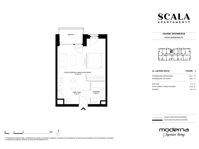 Mieszkanie w inwestycji Apartamenty Scala, symbol K-52 » nportal.pl