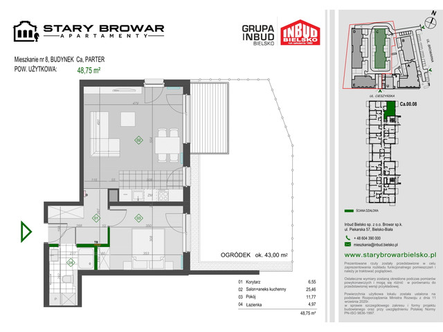 Mieszkanie w inwestycji Stary Browar Apartamenty - etap II, symbol C8 » nportal.pl