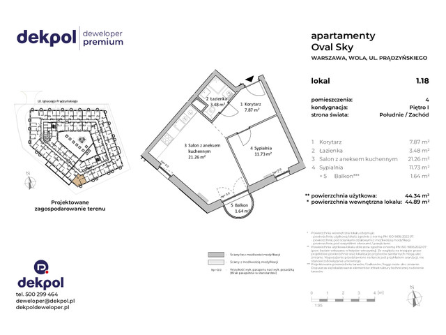 Mieszkanie w inwestycji OVAL SKY, budynek CONDOHOTEL, symbol 1.18 » nportal.pl