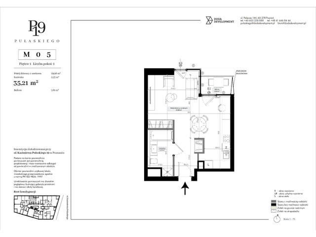 Mieszkanie w inwestycji Pułaskiego 19, symbol M05 » nportal.pl