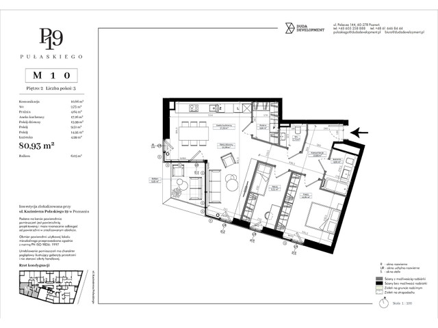 Mieszkanie w inwestycji Pułaskiego 19, symbol M10 » nportal.pl